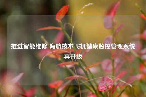 推進(jìn)智能維修 海航技術(shù)飛機(jī)健康監(jiān)控管理系統(tǒng)再升級